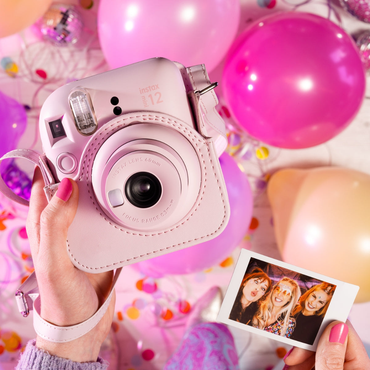 Fujifilm Instax Mini 12 Camera Bundle - Pink