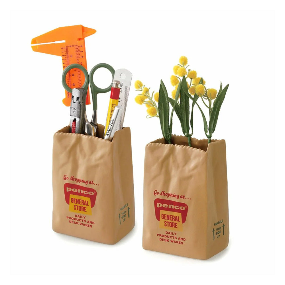 Penco Ceramic 'Brown Paper Bag' Stand
