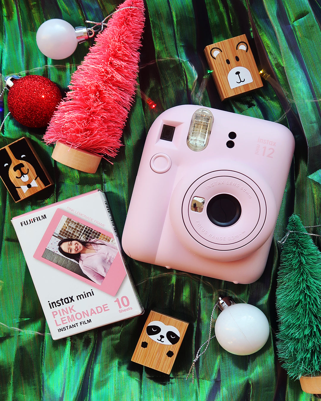 Fujifilm Instax Mini 12 Camera Bundle - Pink