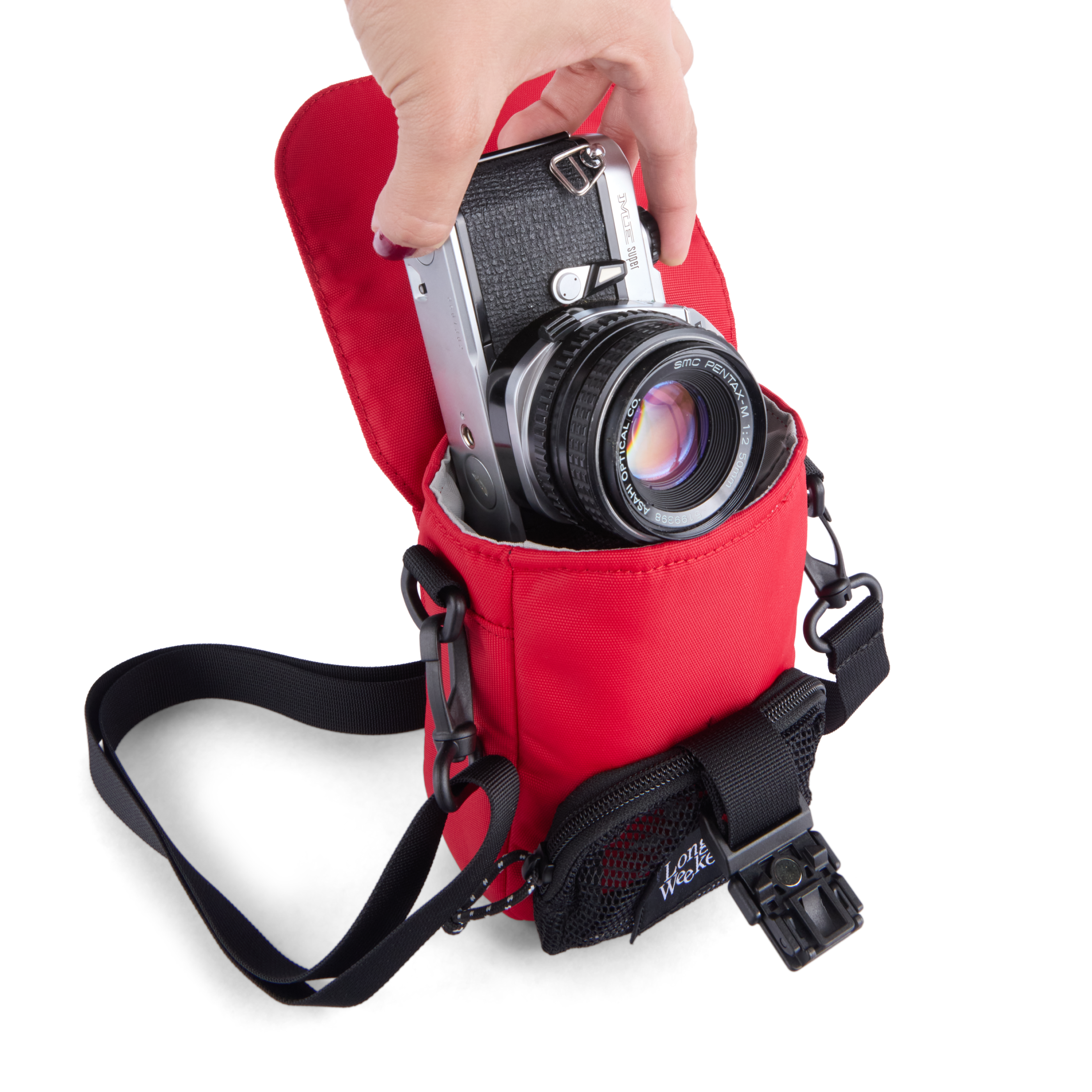 Long Weekend Crossbody Camera Pouch - Red