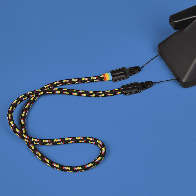 Polaroid Round Camera Strap - Black Rainbow