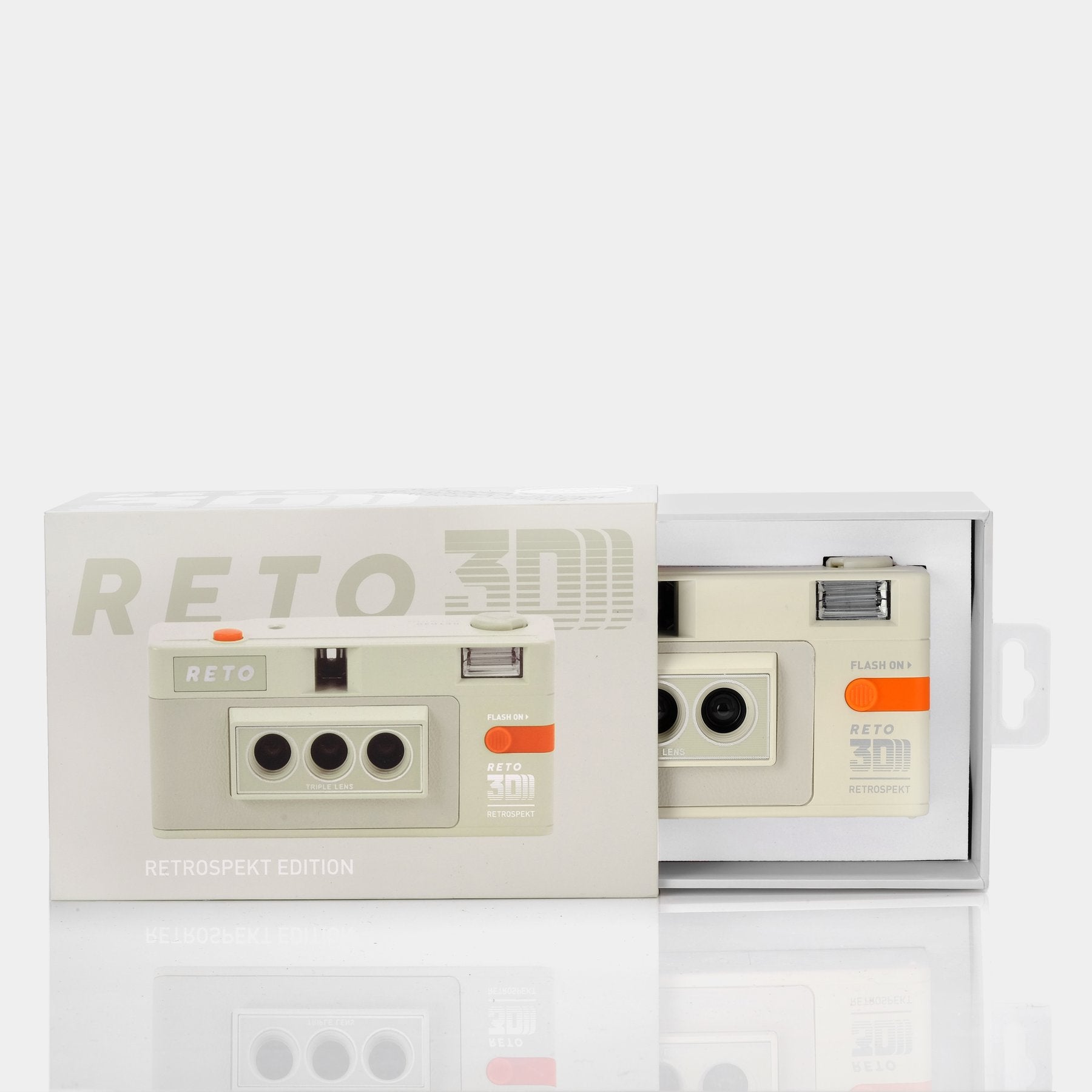 RETO 3D Classic 35mm Film Camera - Retrospekt White Edition