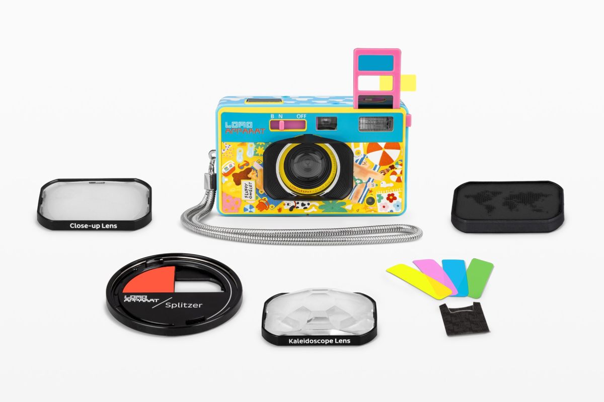 Lomography LomoApparat 21mm Wide Angle 35mm Camera - Fluffy Omelet Edition