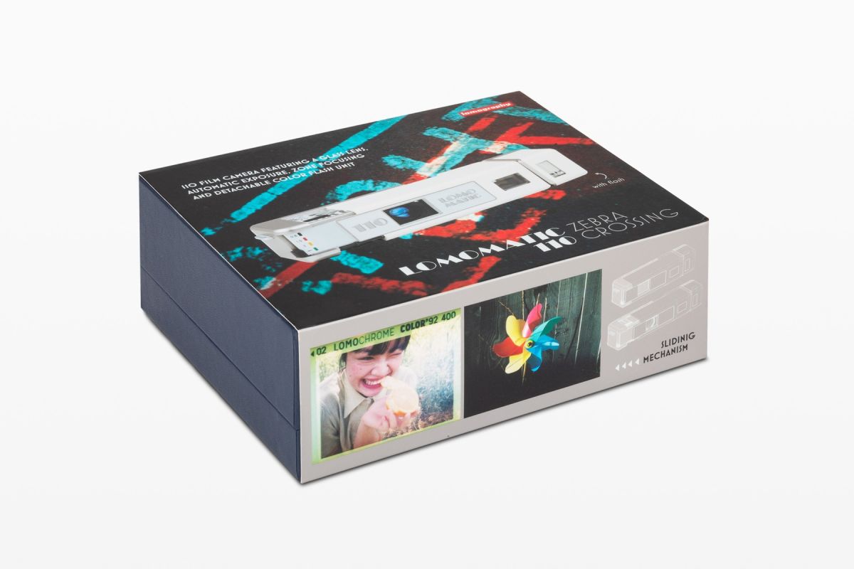 Lomography Lomomatic 110 Film Camera 'Zebra Crossing'