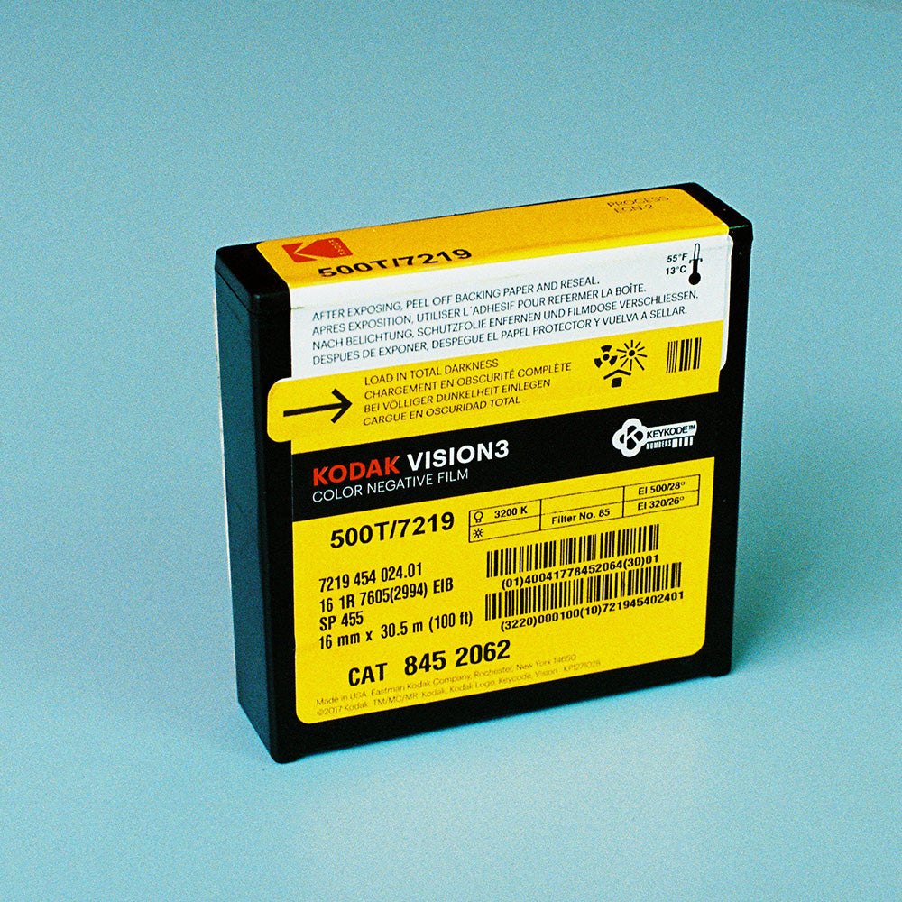 Kodak Vision3 500T #7219 - 100ft 16mm Film