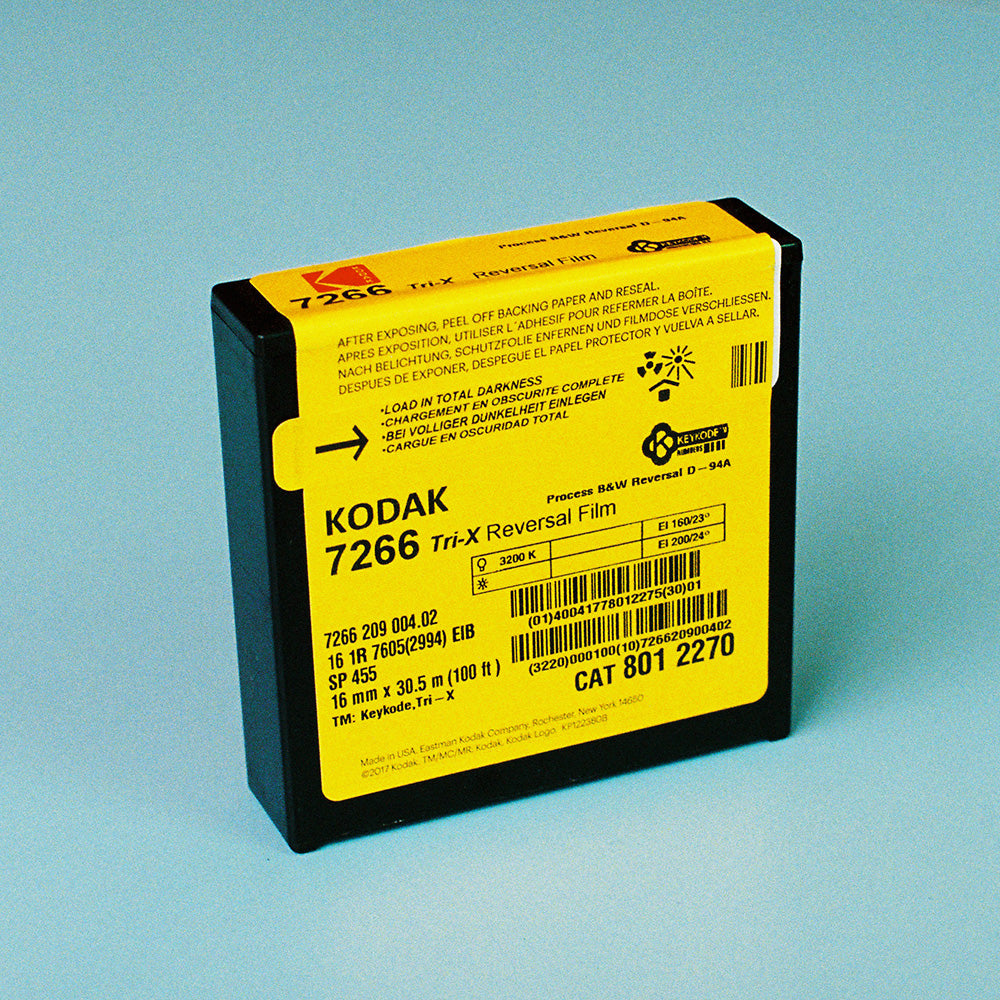 Kodak Tri-X #7266 B&W – 100ft 16mm Film