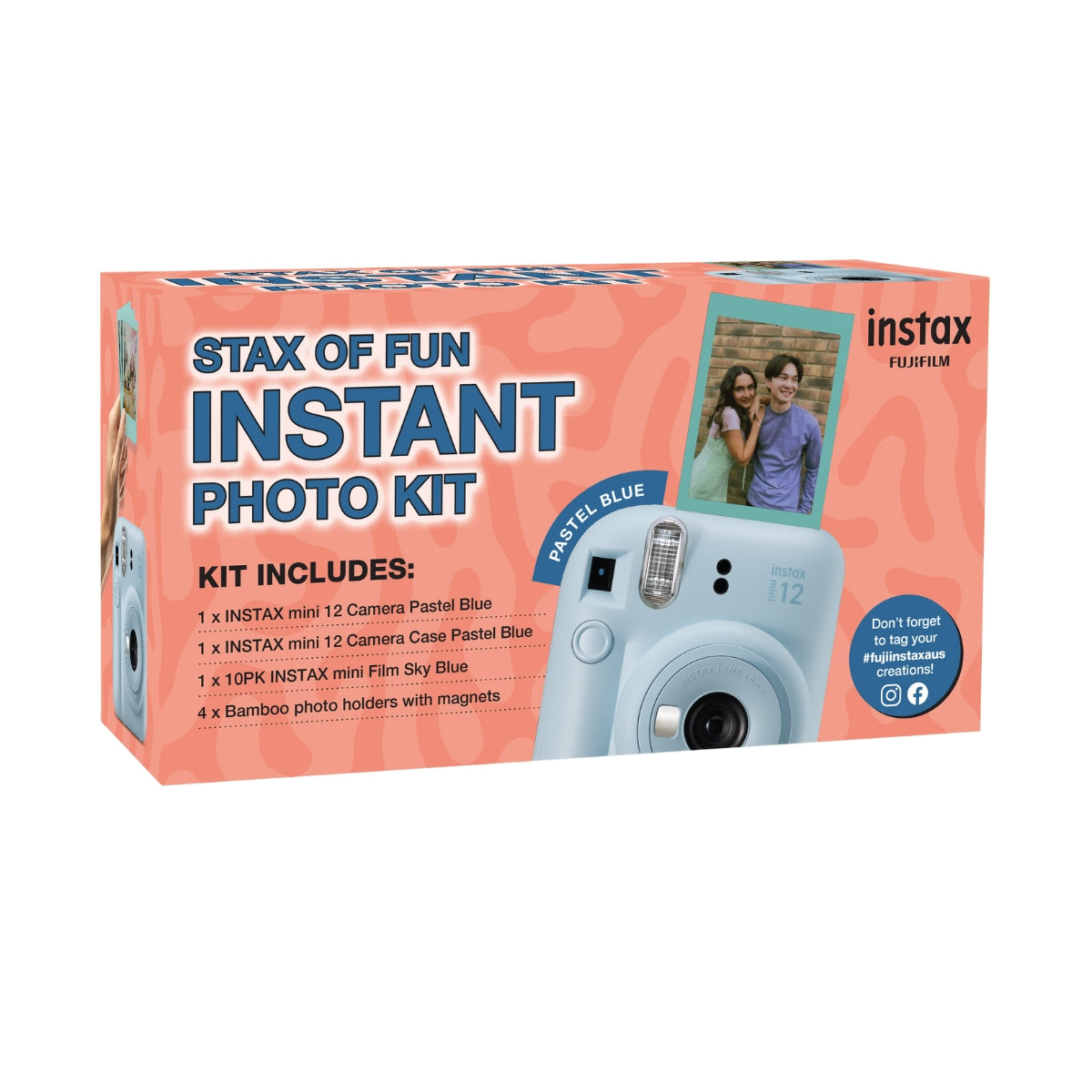 Fujifilm Instax Mini 12 Camera Bundle - Blue