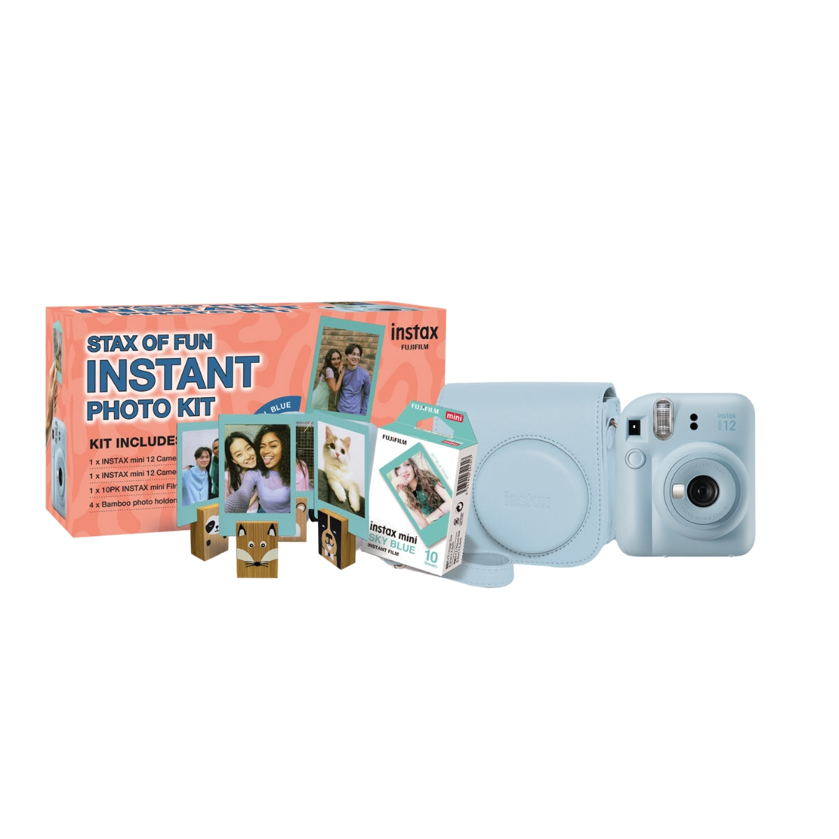 Fujifilm Instax Mini 12 Camera Bundle - Blue