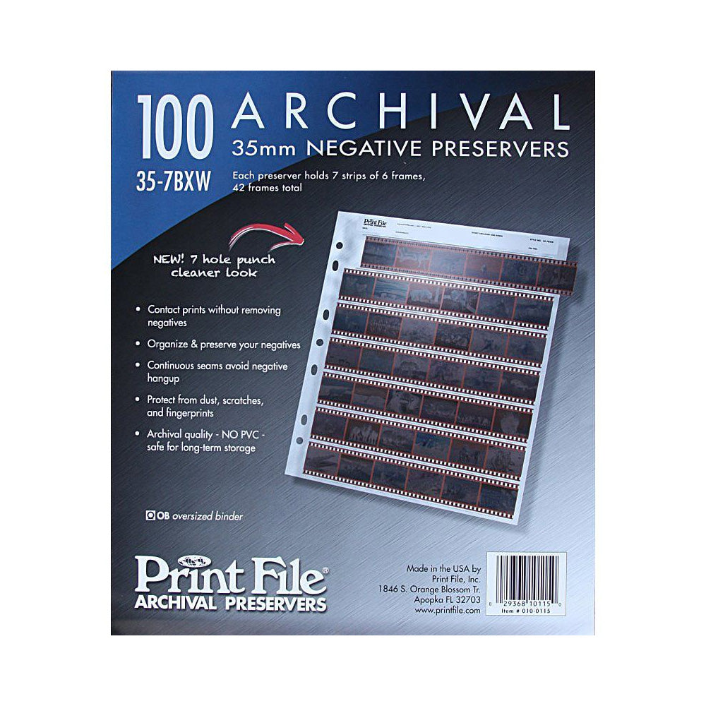 PrintFile Negative Sleeves 35mm - 100 Pack