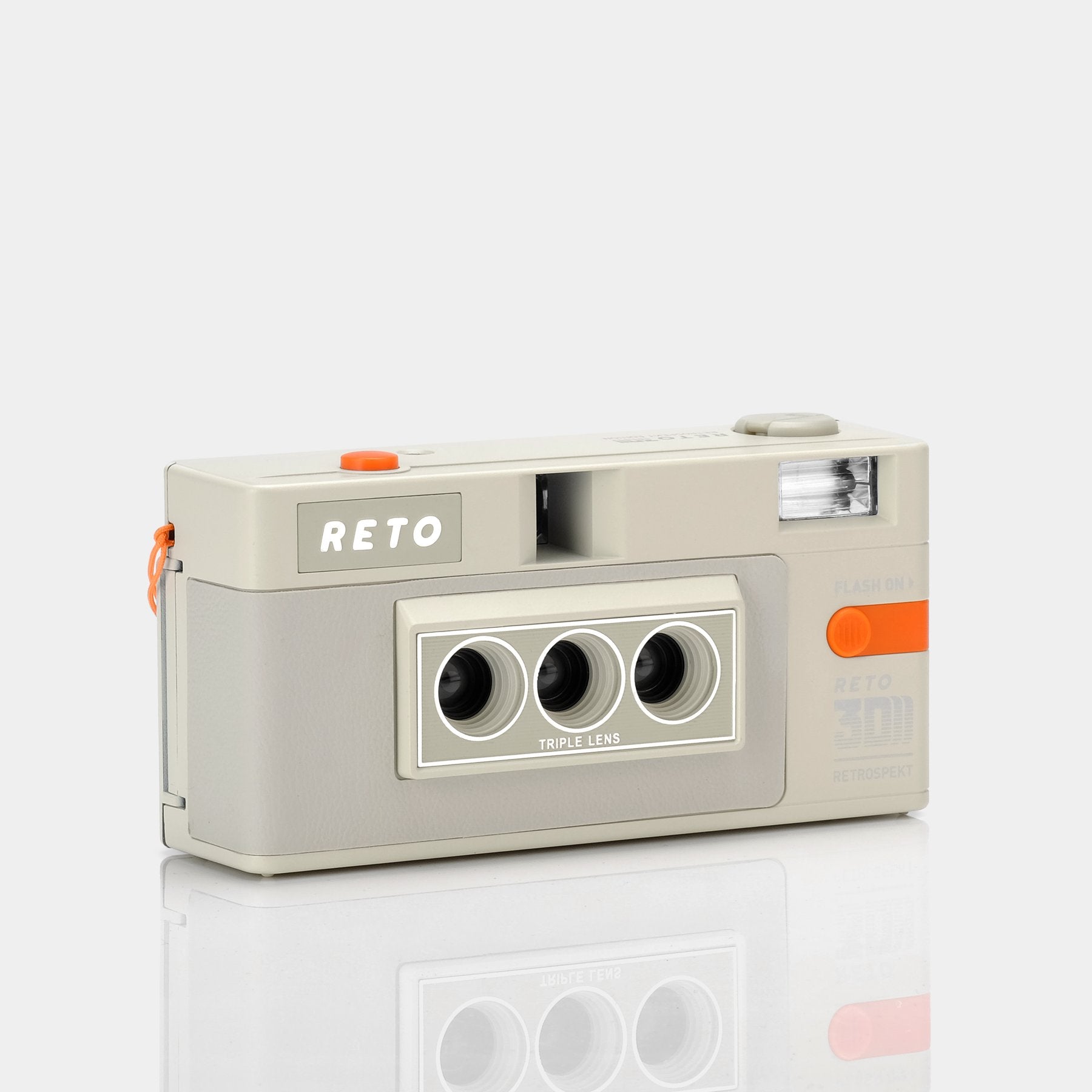 RETO 3D Classic 35mm Film Camera - Retrospekt White Edition